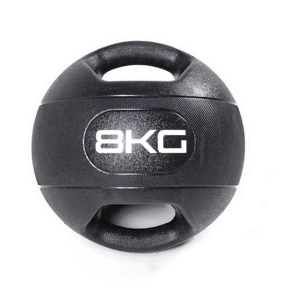 Olive Dual Grip Medicine Ball 8kg Noir 8 kg