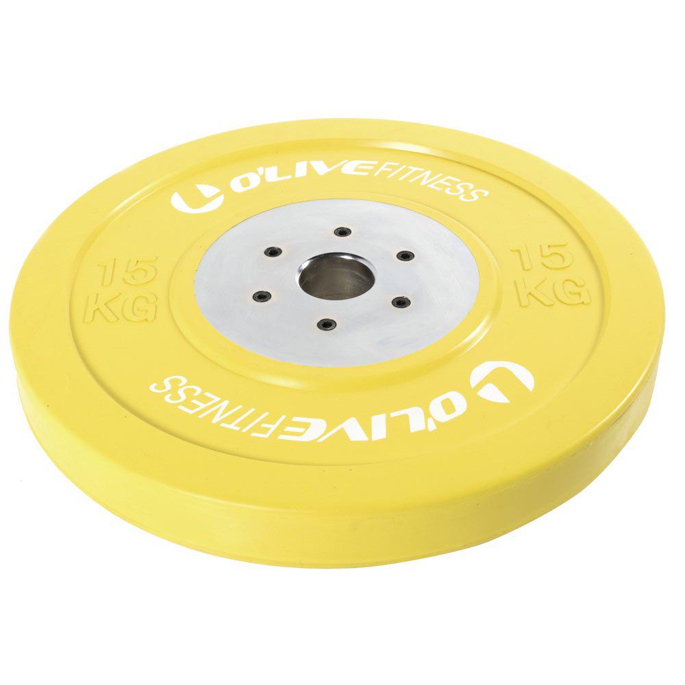 Olive Olympic Competition Bumper Plate 15 Kg 15 kg Yellow