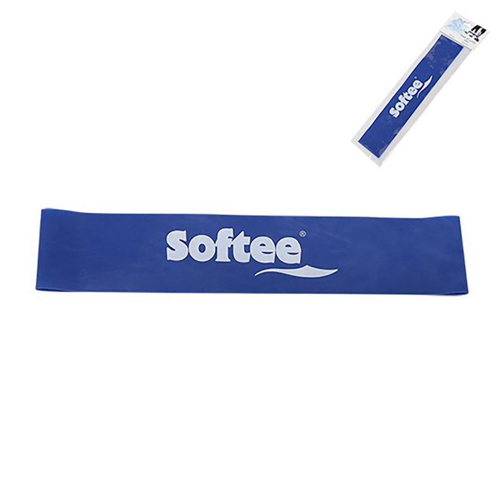 Softee Resistance Rubber Fitness Band Medium Bleu 25 x 5 cm