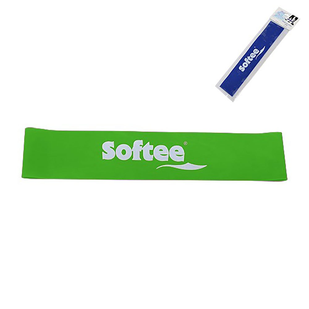 Softee Resistance Rubber Fitness Band Extra-strong 25 x 5 cm Green