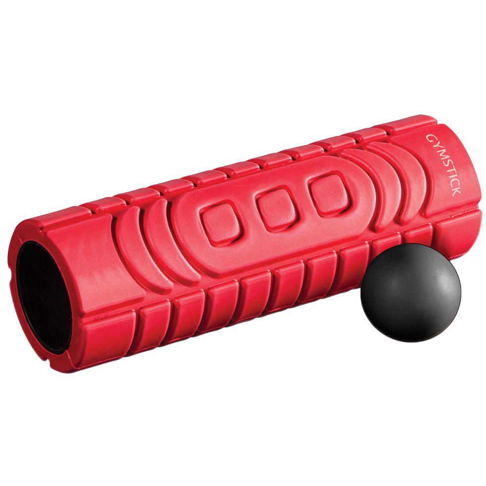 Gymstick Travel Roller With Myofascia Ball 10x30x10 cm Red