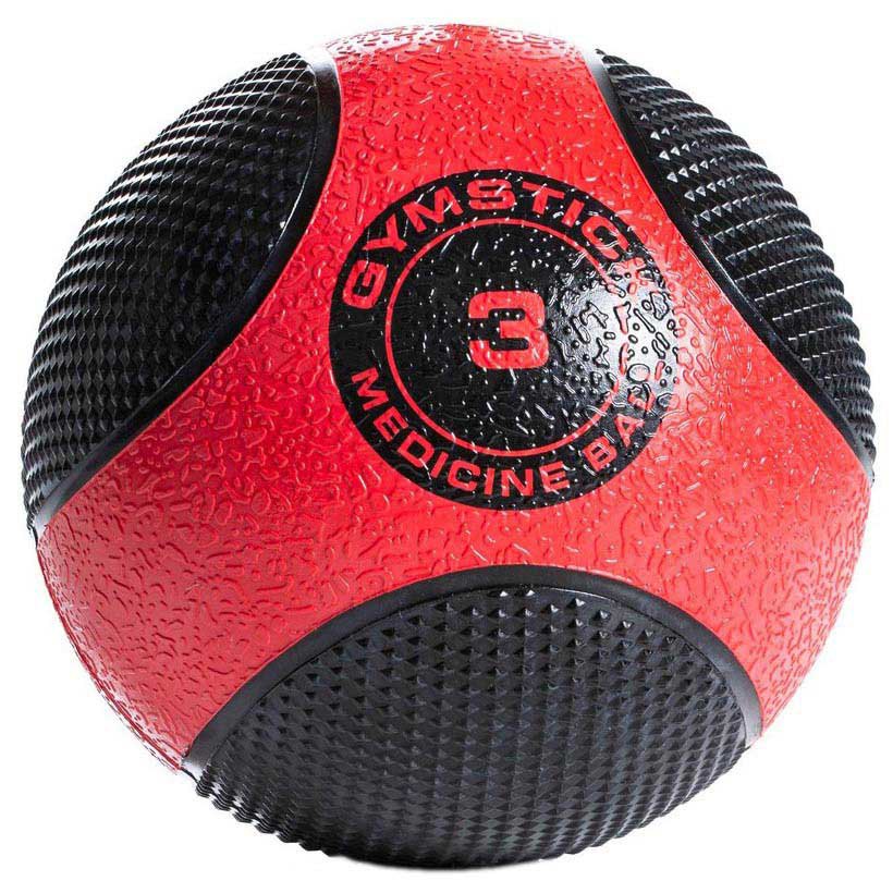 Gymstick Ballon De Médecine En Caoutchouc 3kg 3 kg Black / Red