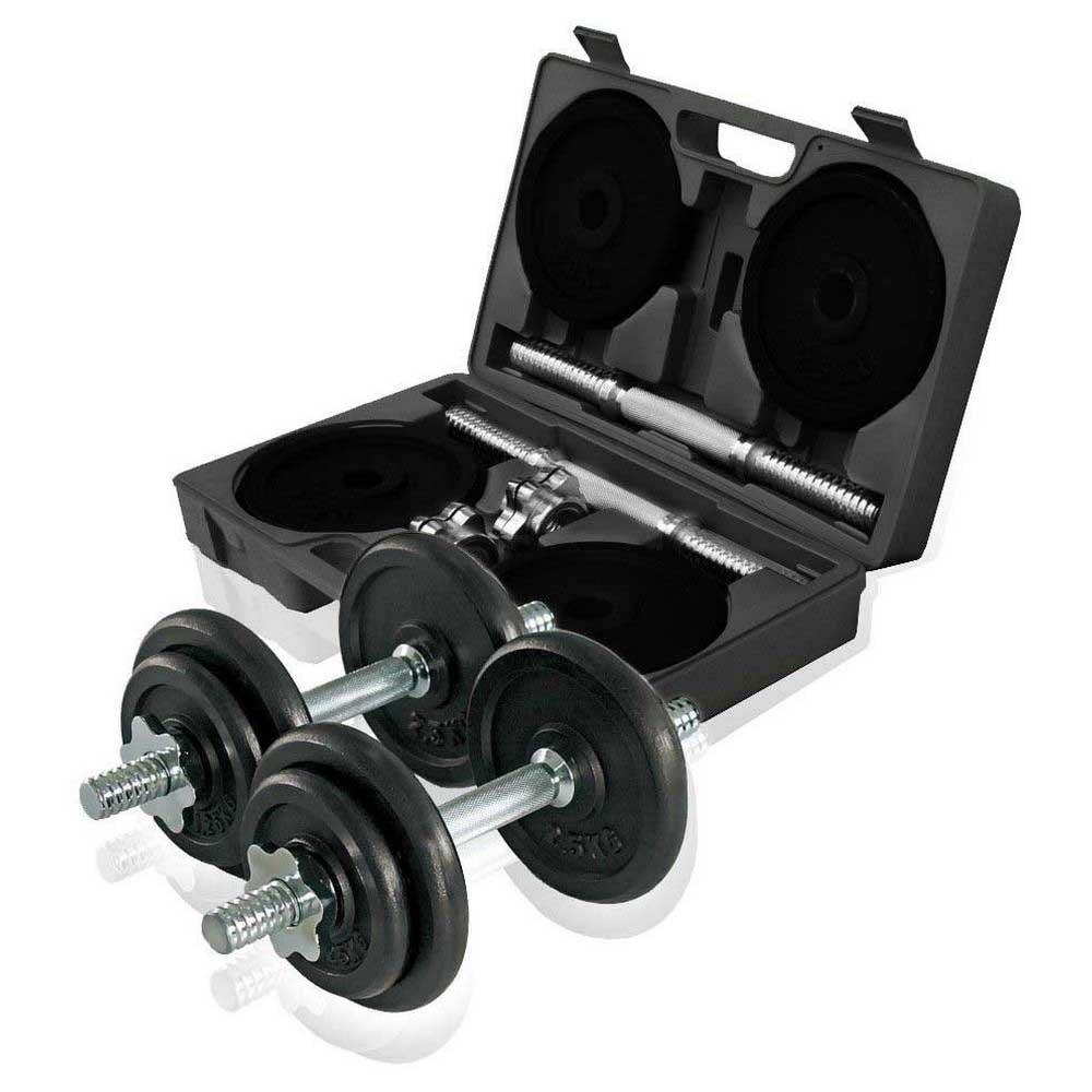 Gymstick Adjustable Dumbbell Set 20 Kg 20 kg Black / Chromed