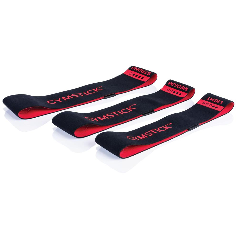 Gymstick Fabric Mini Band Strong Black / Red