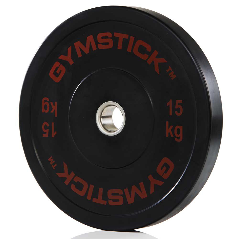 Gymstick Bumper Plat 15kg Unit Noir 15 Kg