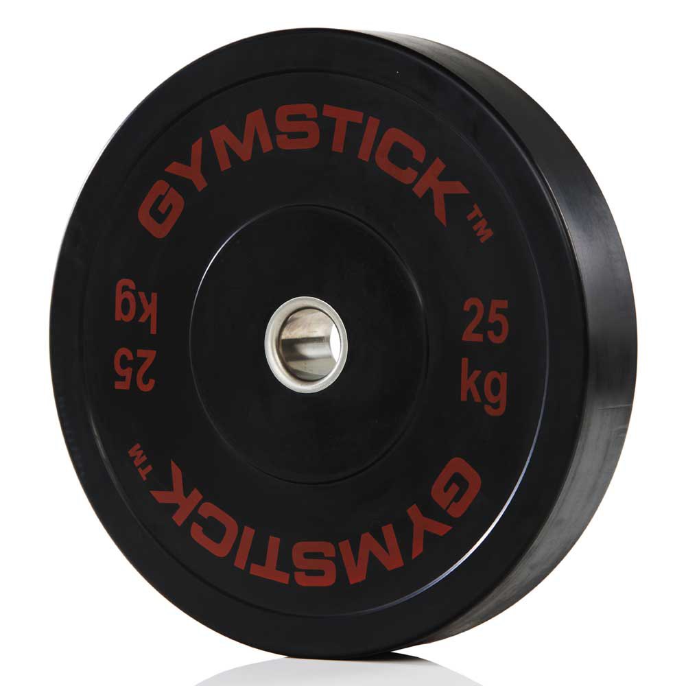 Gymstick Bumper Plat 25kg Unit Noir 25 Kg