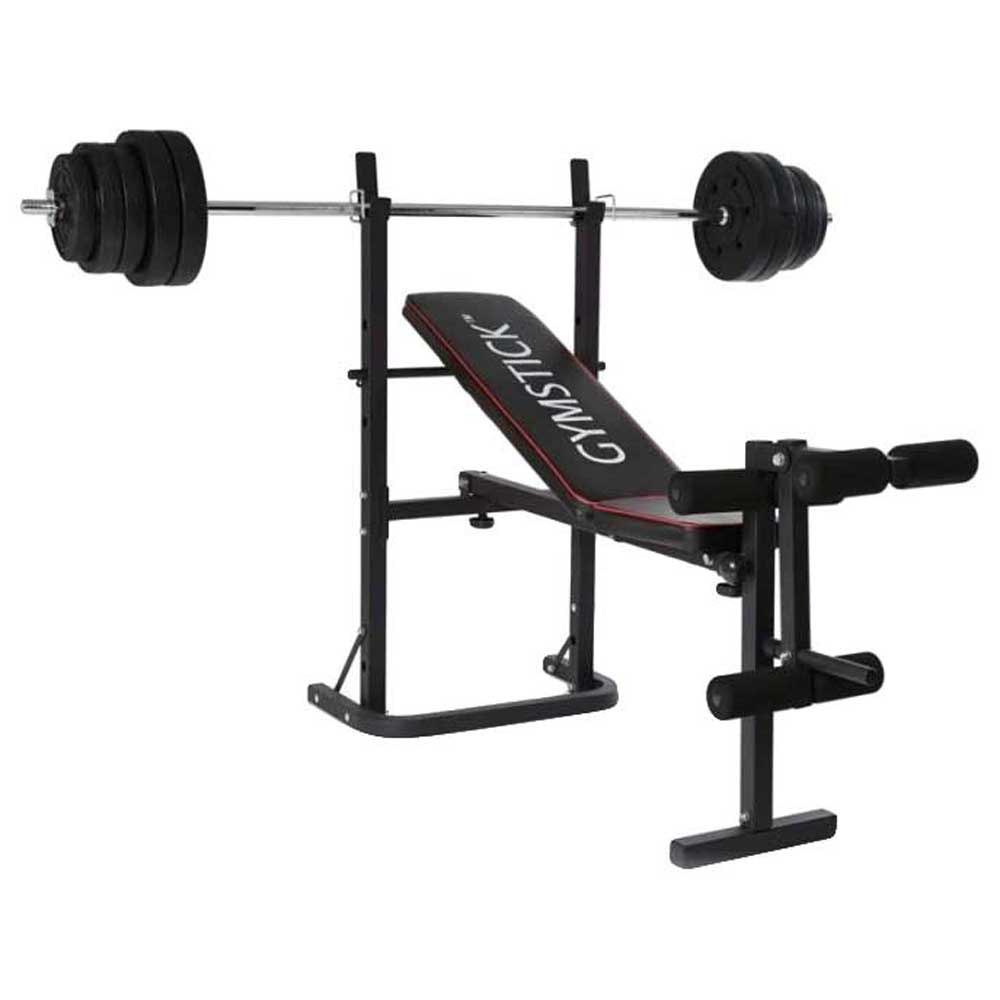 Gymstick Weight Bench With 40kg Set Noir