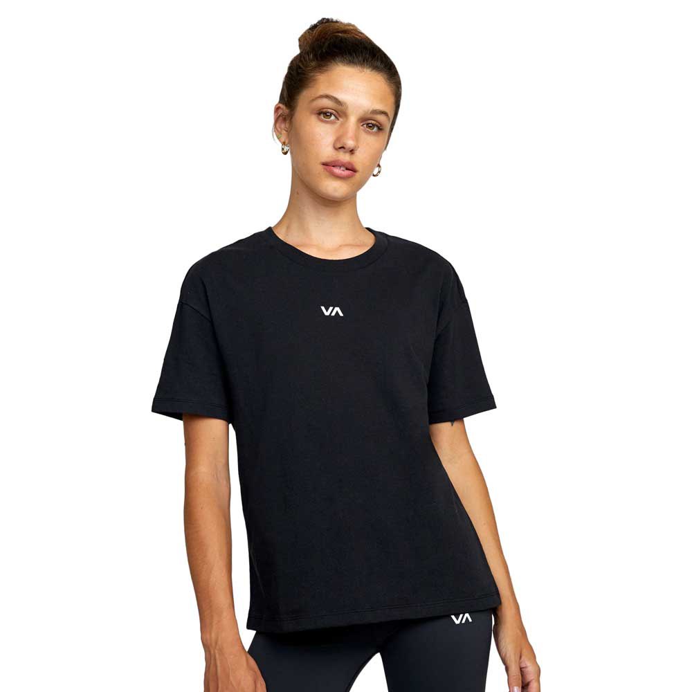 Rvca Va Essential Short Sleeve T-shirt Noir M Femme