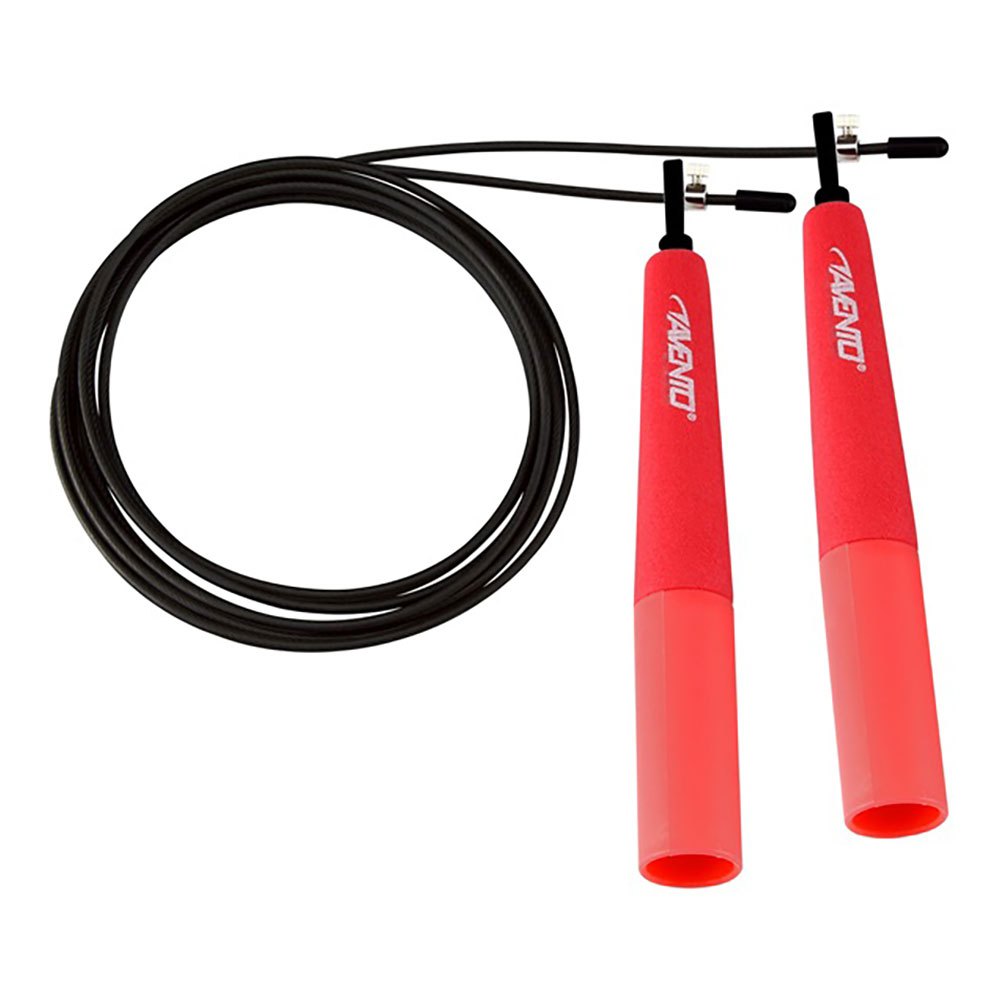 Avento Steel Cable Speed Rope Rouge,Noir 2.9 m