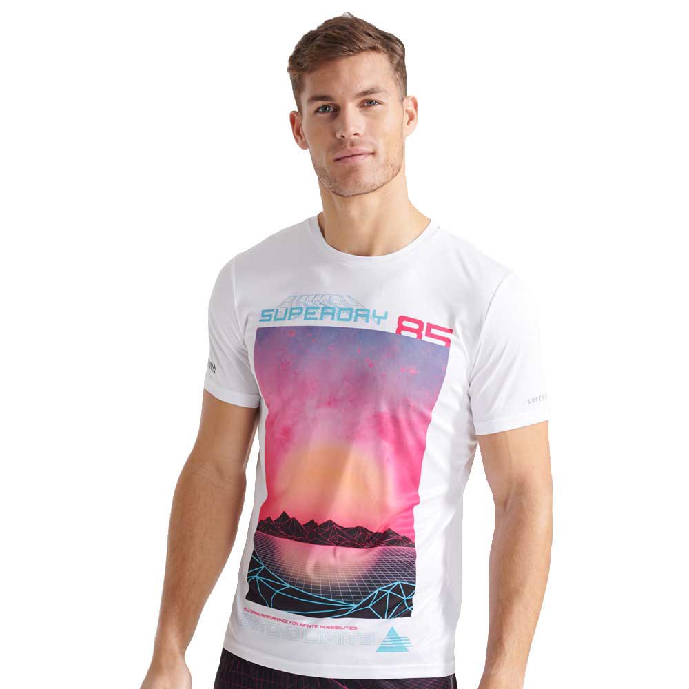 Superdry Running Beyond Limits Short Sleeve T-shirt Blanc XL