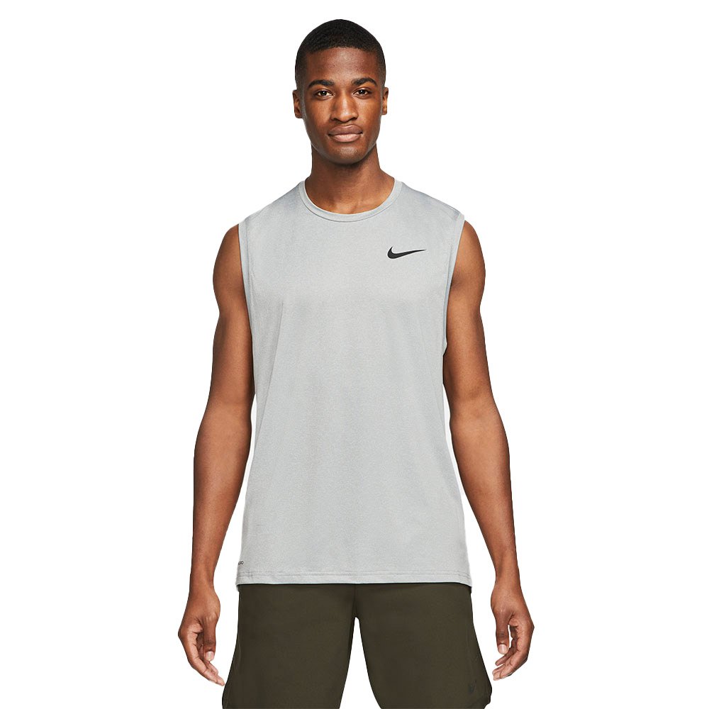 Nike Pro Dri Fit Hyper Dry Sleeveless T-shirt Gris M / Regular