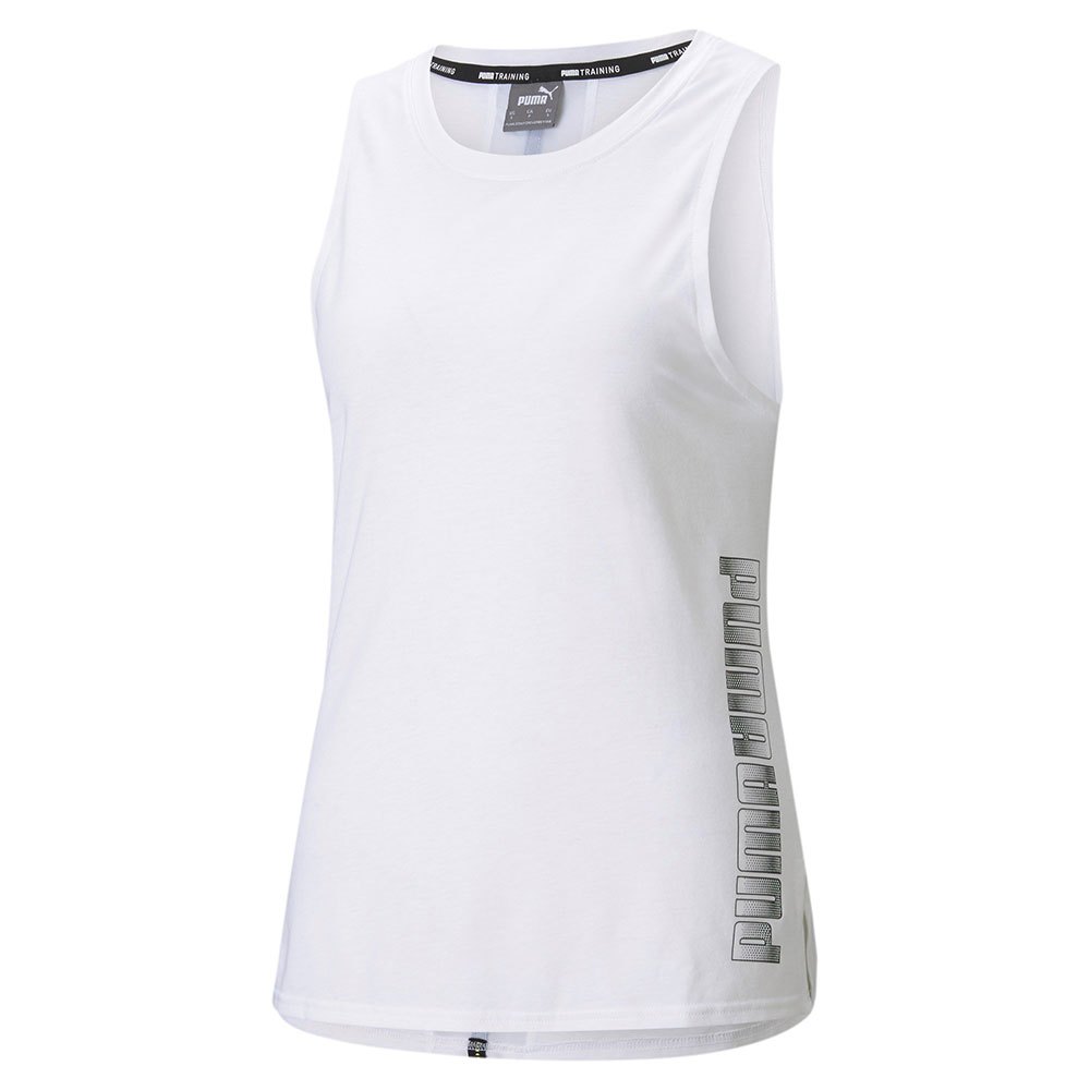Puma Logo Muscle Sleeveless T-shirt Blanc L Femme