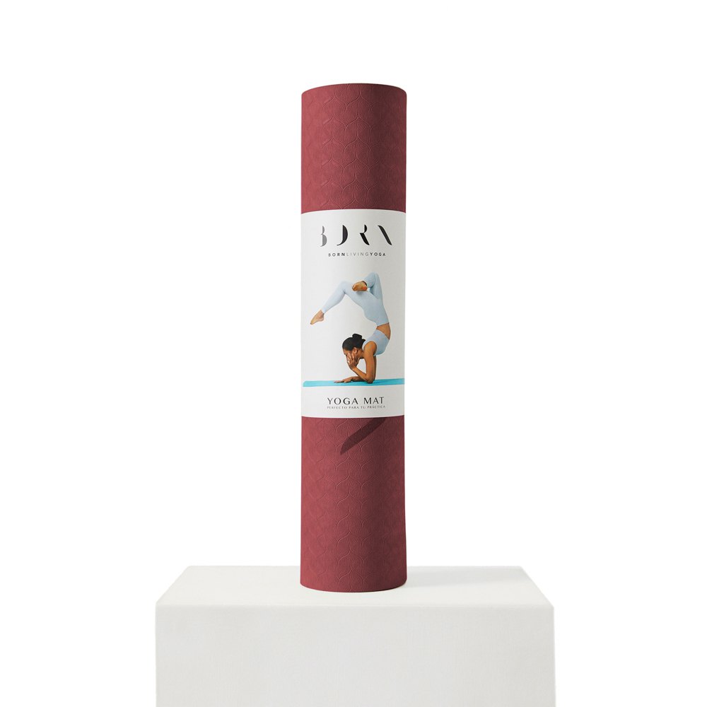 Born Living Yoga Tapis Yoga 61 x 181 cm Wine