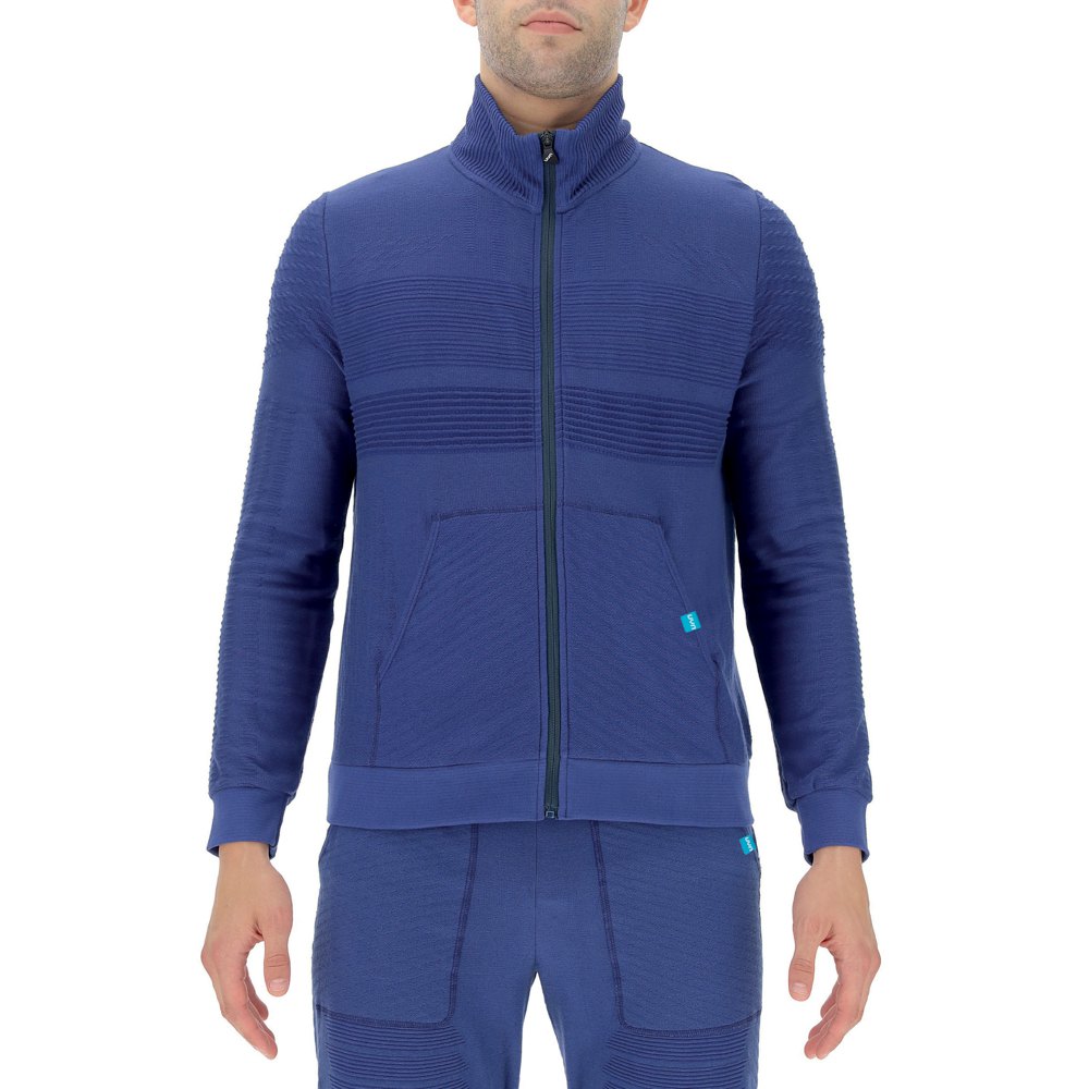 Uyn Natural Training Full Zip Sweatshirt Bleu L Homme