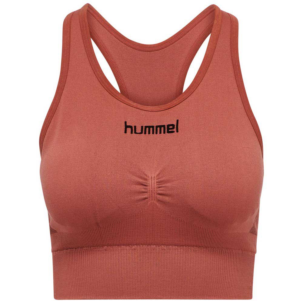 Hummel First Seamless Sports Bra Orange XS-S Femme