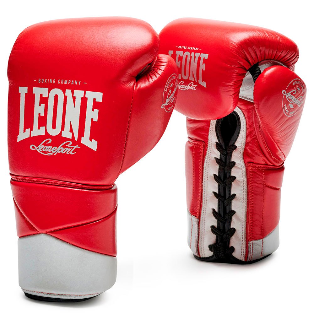 Leone1947 Authentic Boxing Gloves Rouge 12 Oz
