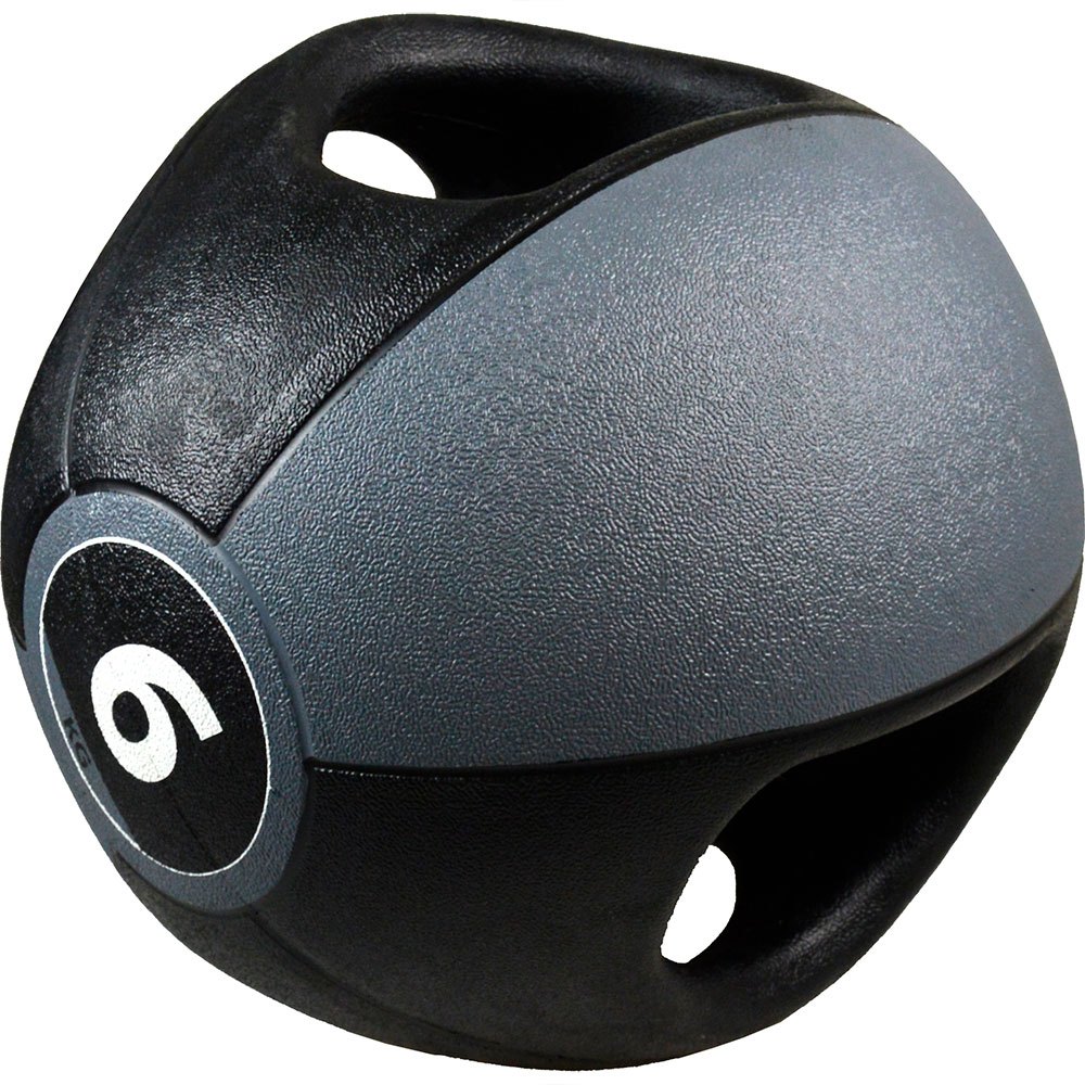 Pure2improve Medicine Ball With Handles 6 Kg Gris 6 kg