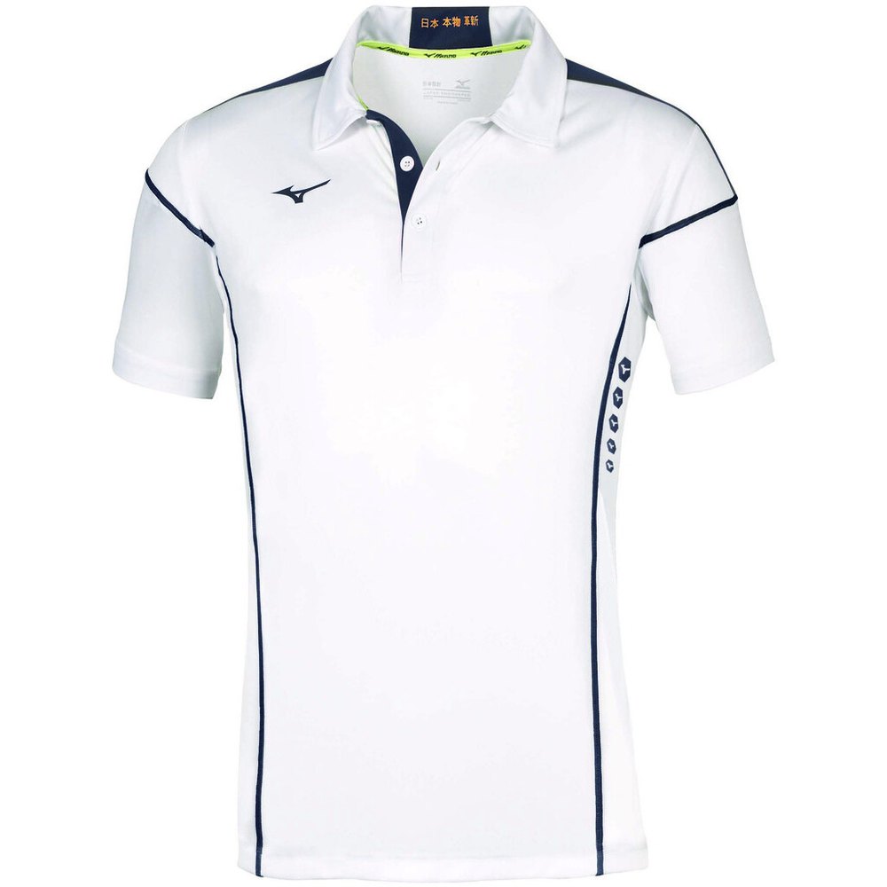 Mizuno Hex Rect Polo Shirt Blanc S