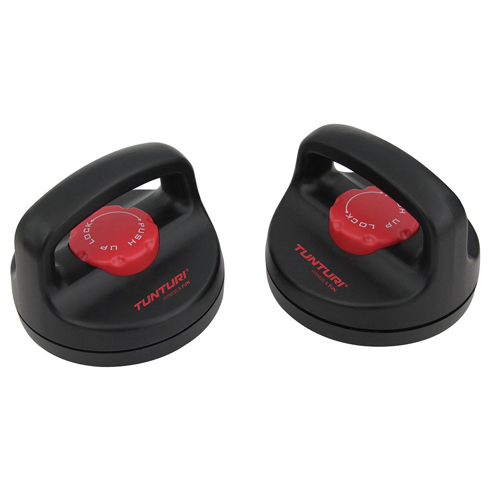 Tunturi Supports De Pompes Rotatifs One Size Black / Red