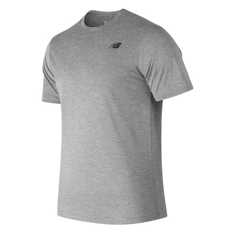 New Balance Core Heathered Short Sleeve T-shirt Gris M Homme