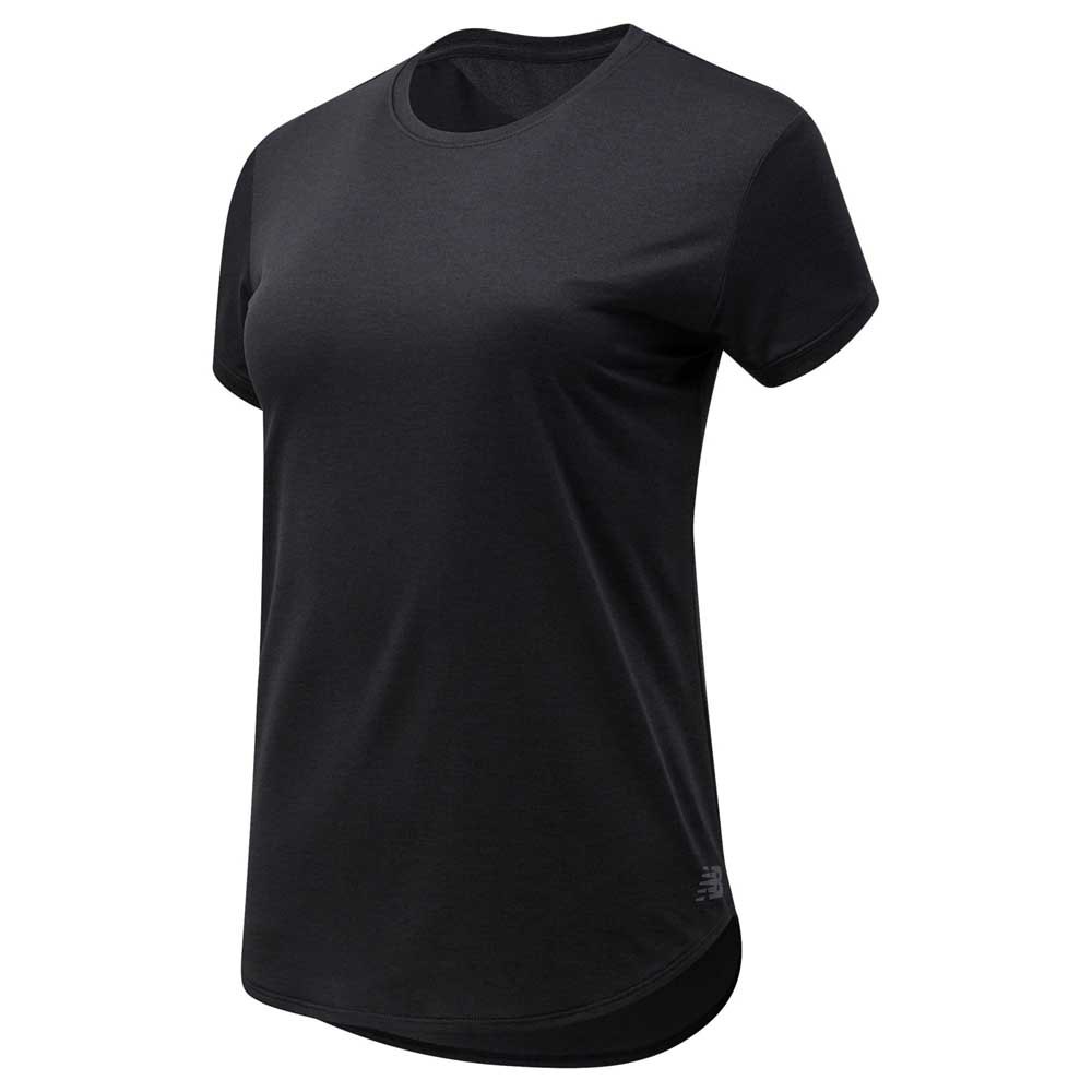 New Balance Sport Core Heather Short Sleeve T-shirt Noir XS Femme