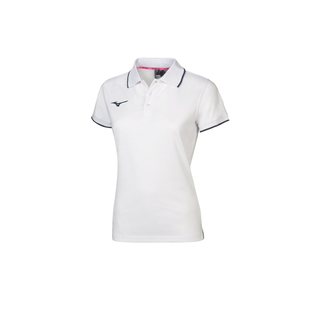 Mizuno Polo Shirt Blanc XL