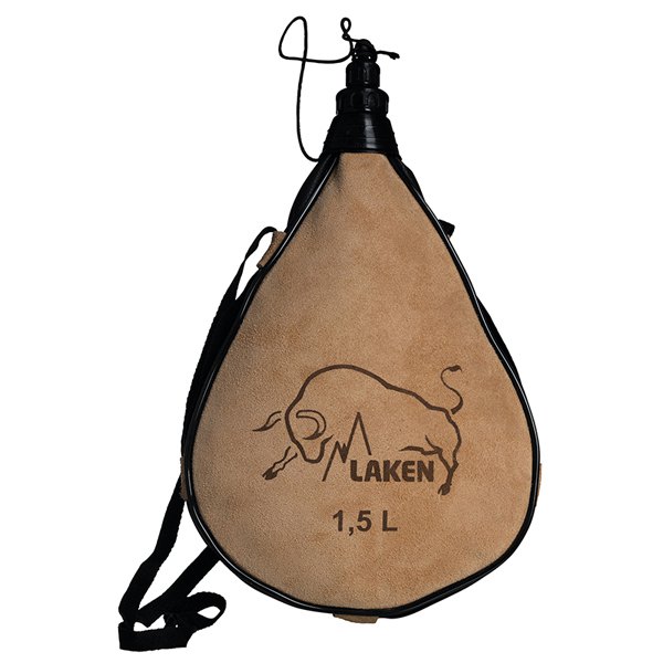 Laken Straight Form Leather Canteen 1.5l Beige