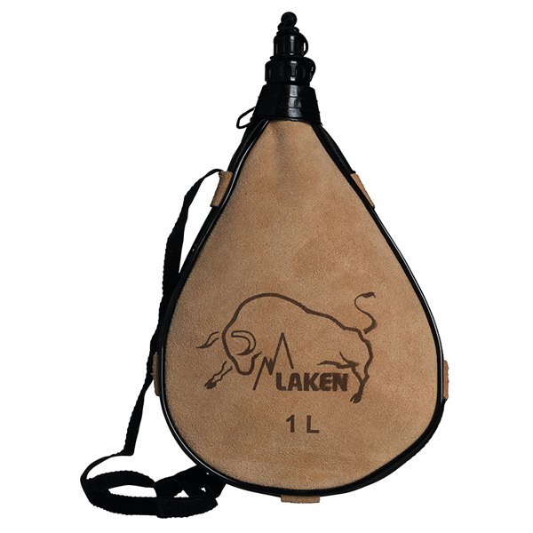 Laken Straight Form Leather Canteen 1l Beige