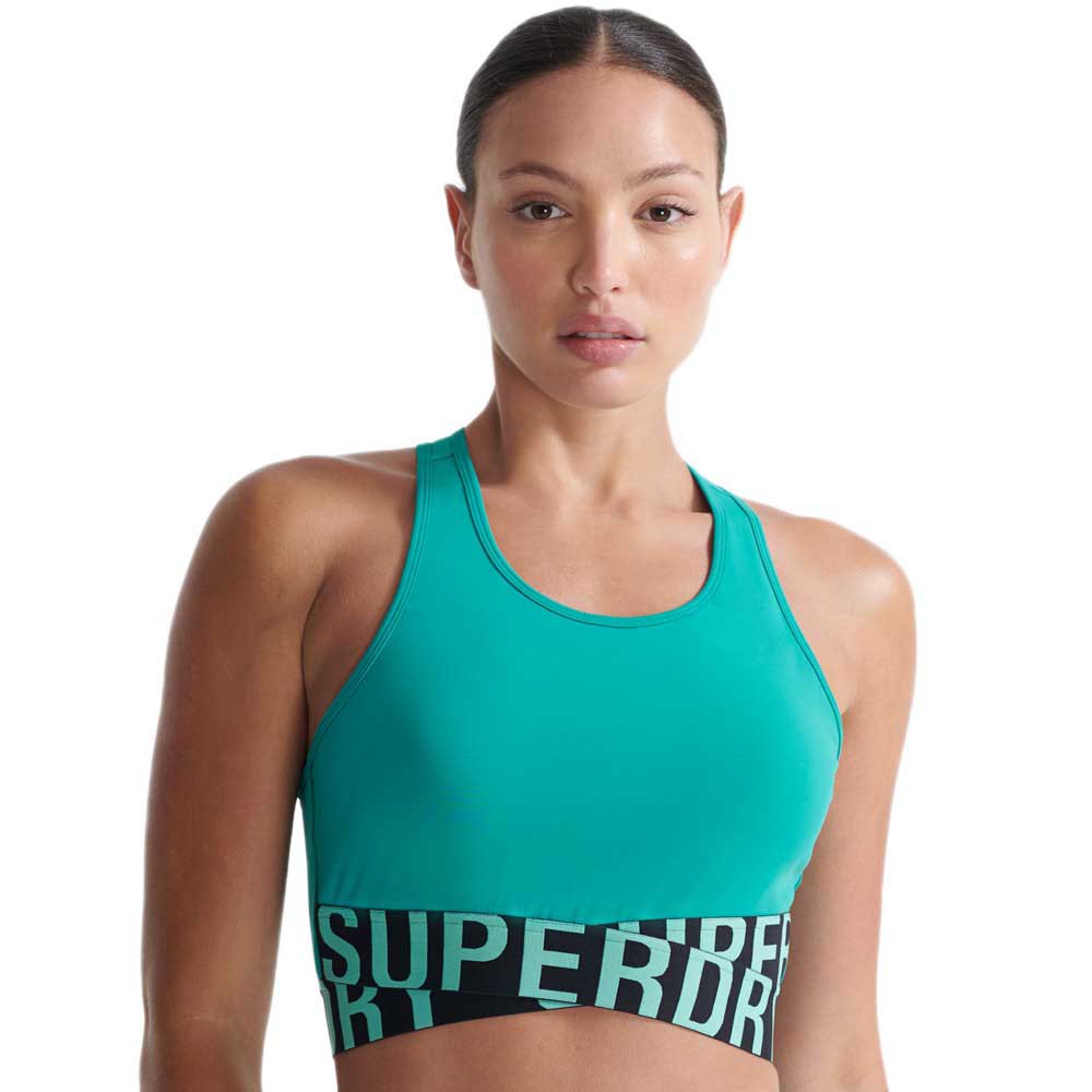 Superdry Training Core Cross Sports Bra Vert XS Femme