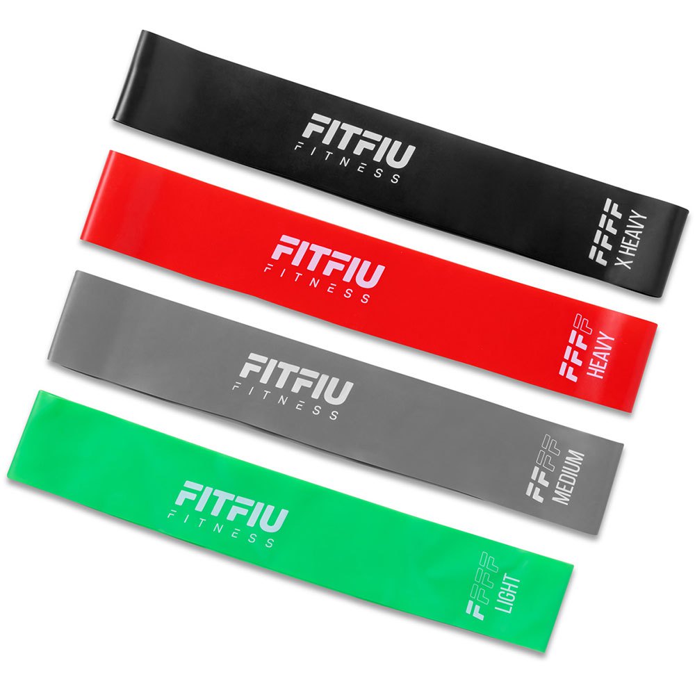Fitfiu Fitness Bandfit-400 Resistance Bands Set Multicolore
