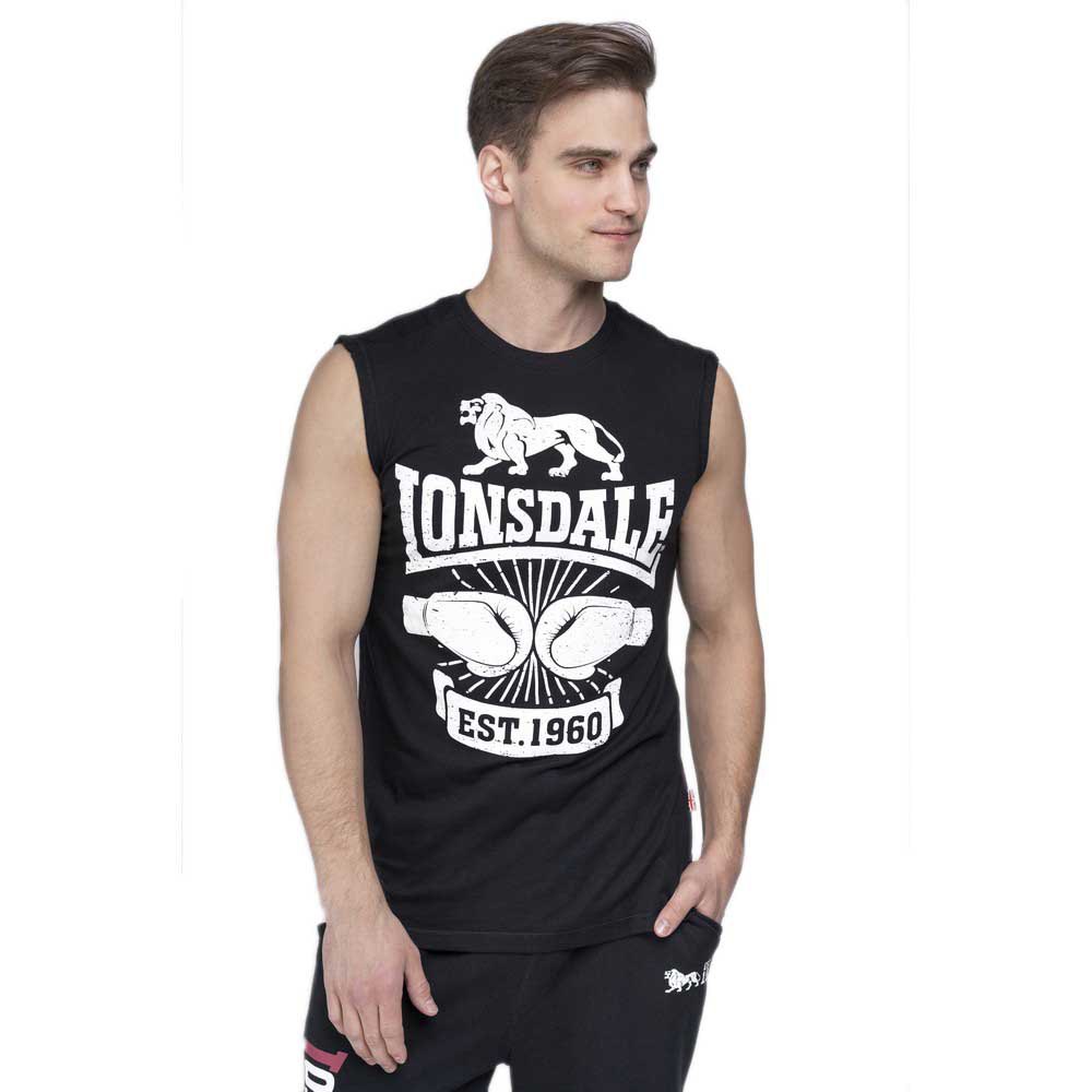 Lonsdale Cleator Sleeveless T-shirt Noir 3XL