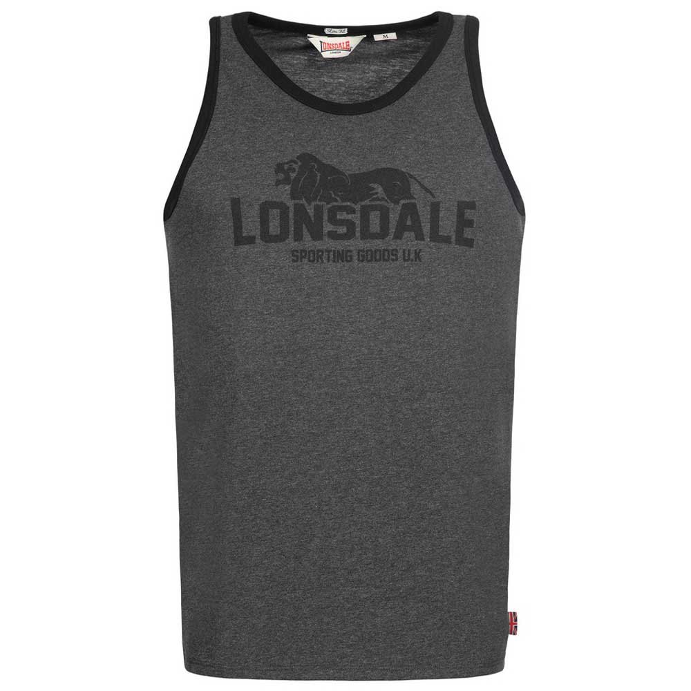 Lonsdale Cureton Sleeveless T-shirt Gris 2XL