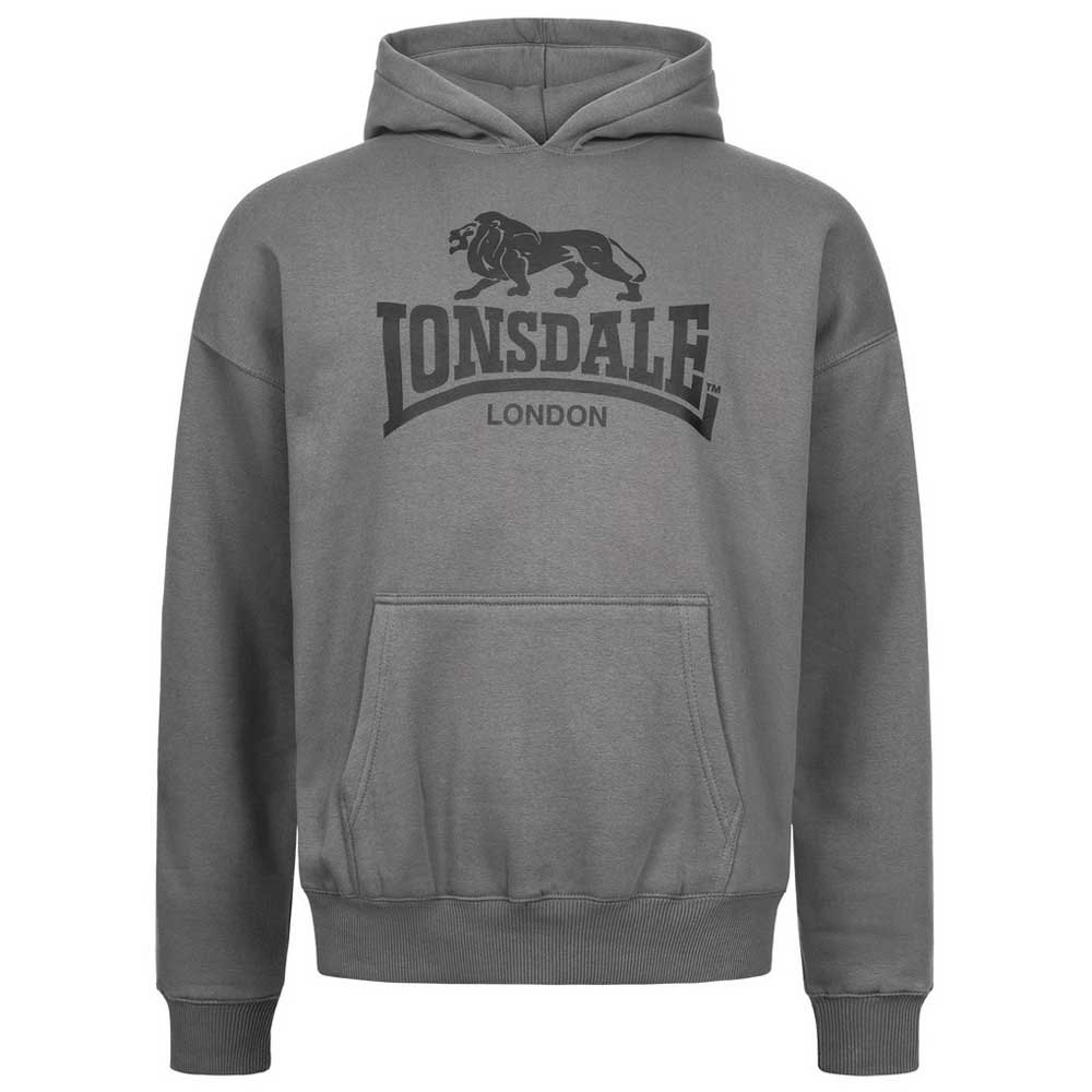 Lonsdale Sweat à Capuche Kilnsey XL Grey / Black