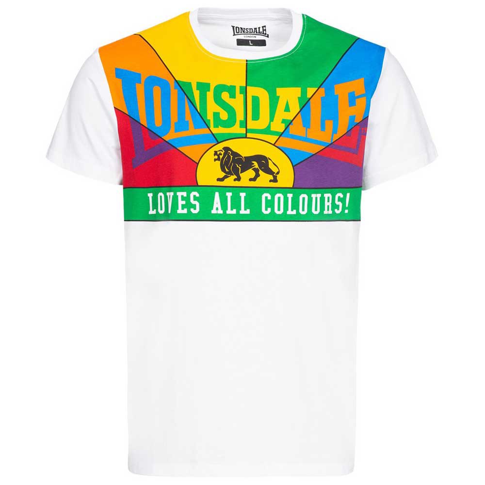 Lonsdale Loves All Colours Short Sleeve T-shirt Blanc 2XL
