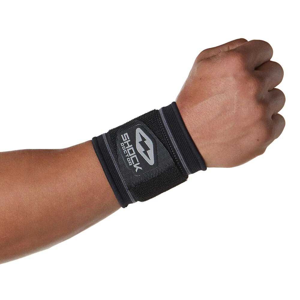 Shock Doctor Compression Knit Wrist Sleeve With Strap Noir L
