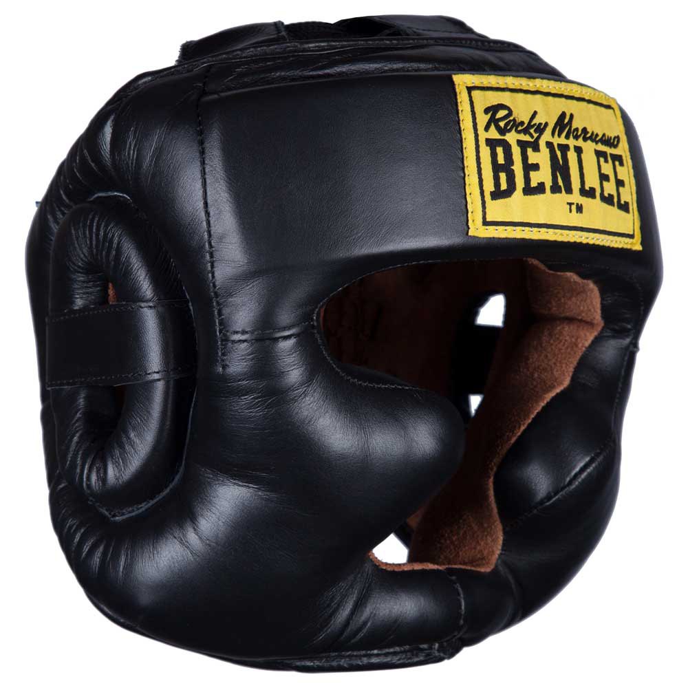 Benlee Full Face Protection Leather Head Gear With Cheek Protector Noir S-M