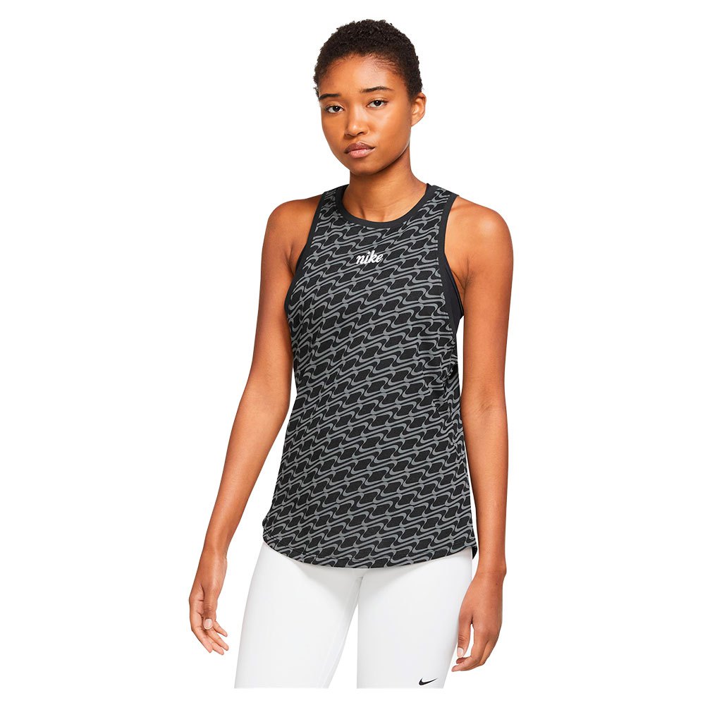 Nike Dri Fit Icon Clash High-neck Sleeveless T-shirt Noir XL Femme