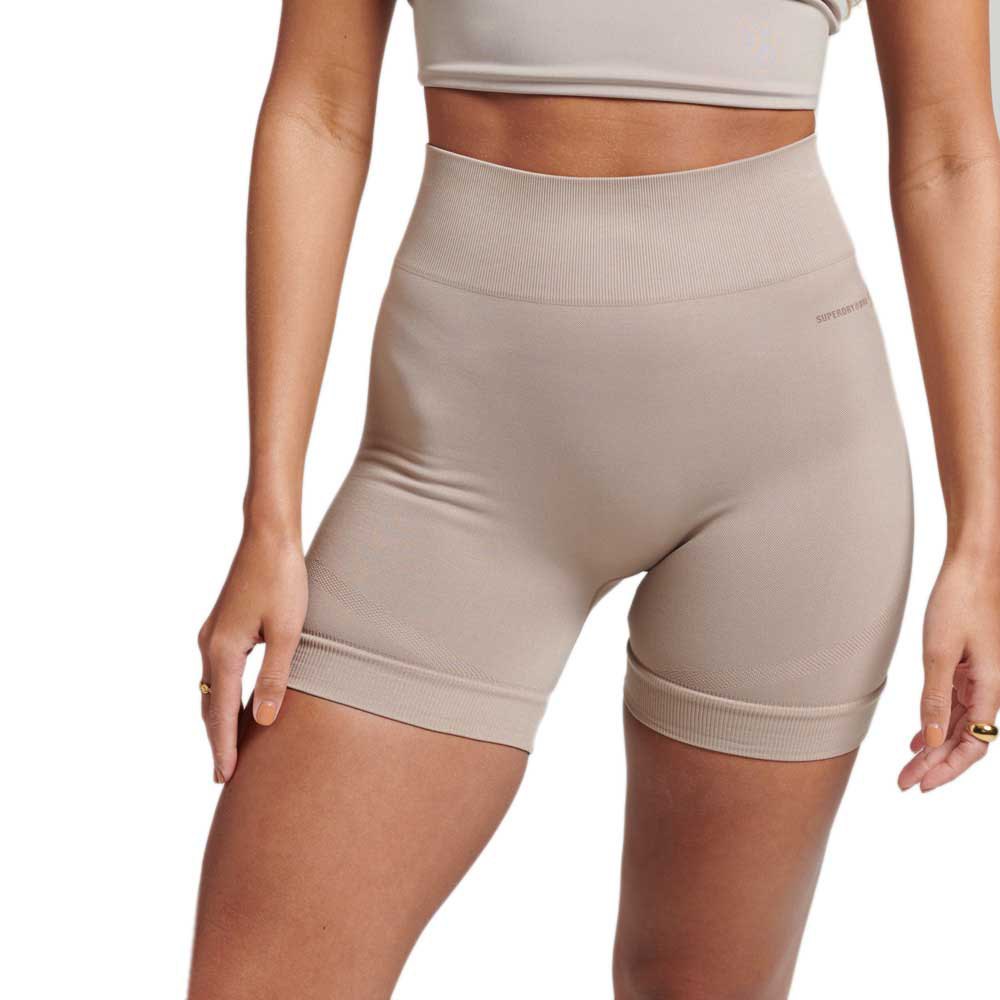 Superdry Core Seamless Tight Shorts Beige M