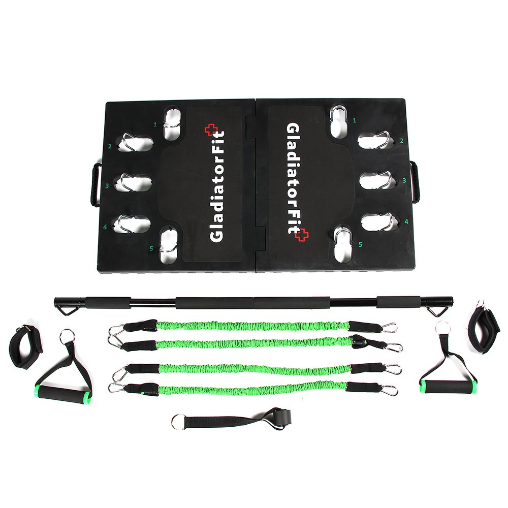 Gladiatorfit Body Weight Training Kit With Body Weight Exercise Board Noir 58x50x25 cm