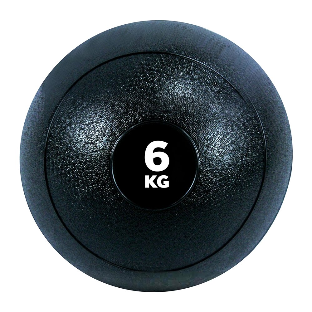 Gladiatorfit Slam Ball Rubber Weighted Fitness Ball 6kg Noir 6 kg