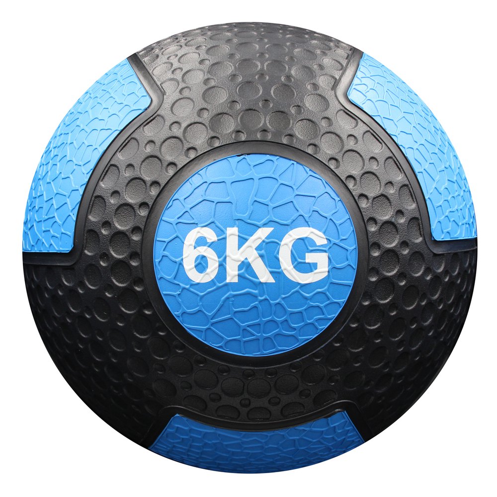 Gladiatorfit Medicine Ball Weighted Ball Made Of Durable Rubber 6 Kg Bleu 6 KG