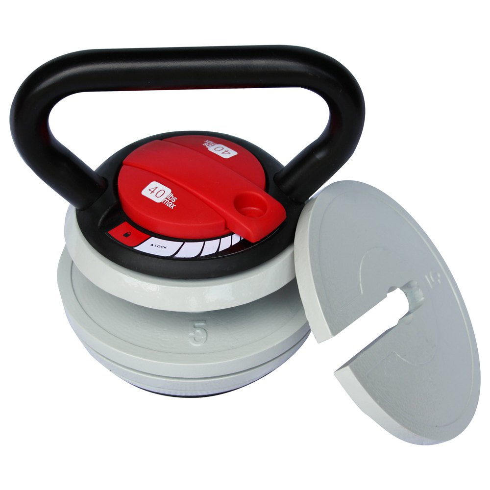 Gladiatorfit Adjustable Steel Kettlebell With Variable Load 18kg Gris 18 kg