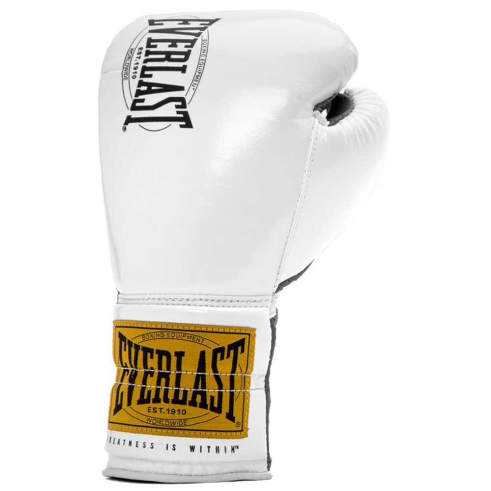Everlast 1910 Pro Fight Combat Gloves Blanc 8 OZ