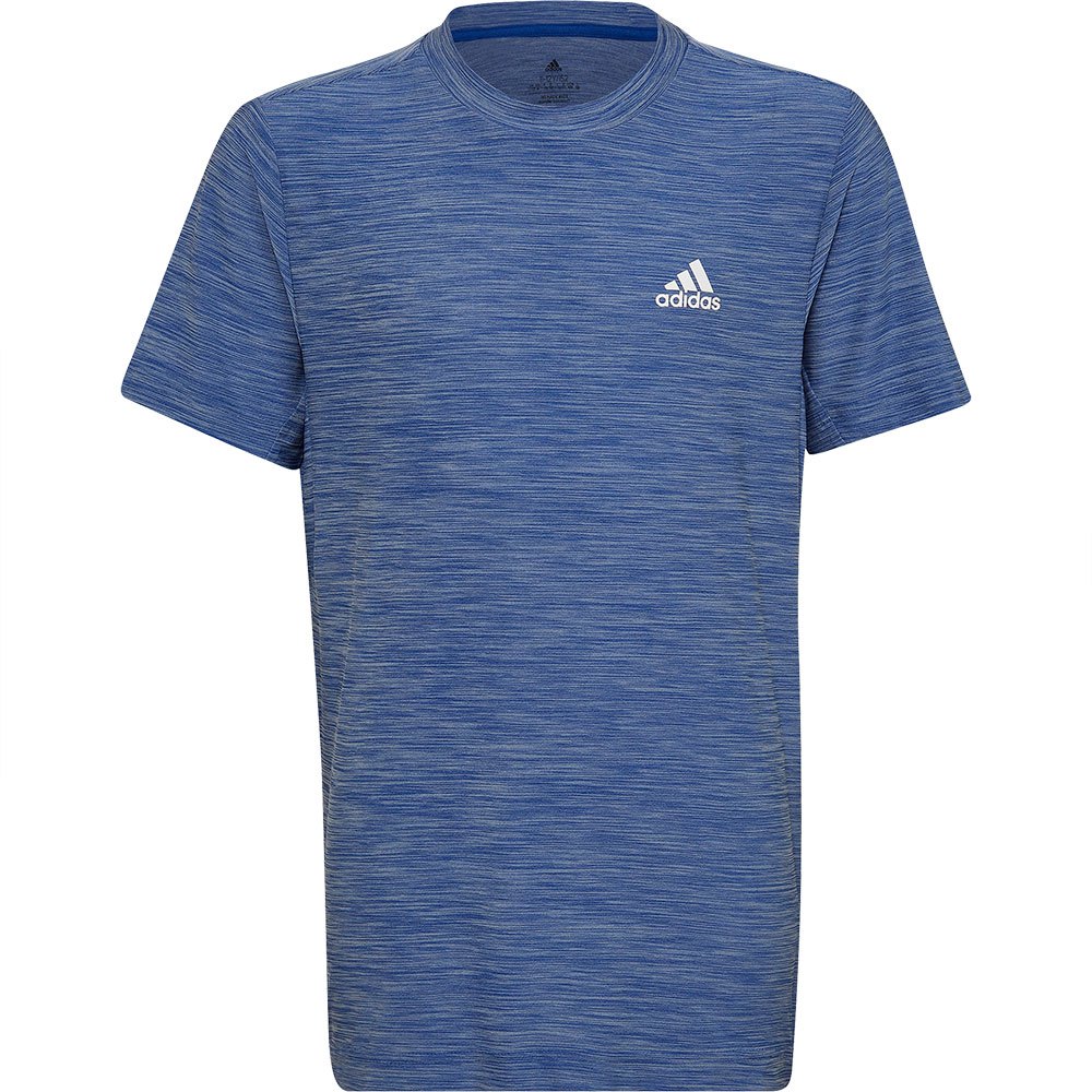 Adidas Heather Short Sleeve T-shirt Bleu 11-12 Years