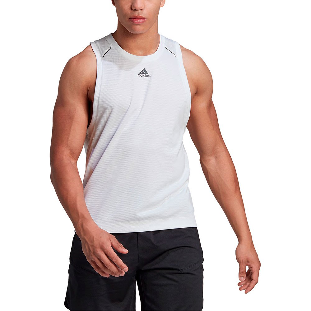 Adidas Hit Spin Sleeveless T-shirt Blanc 2XL Homme