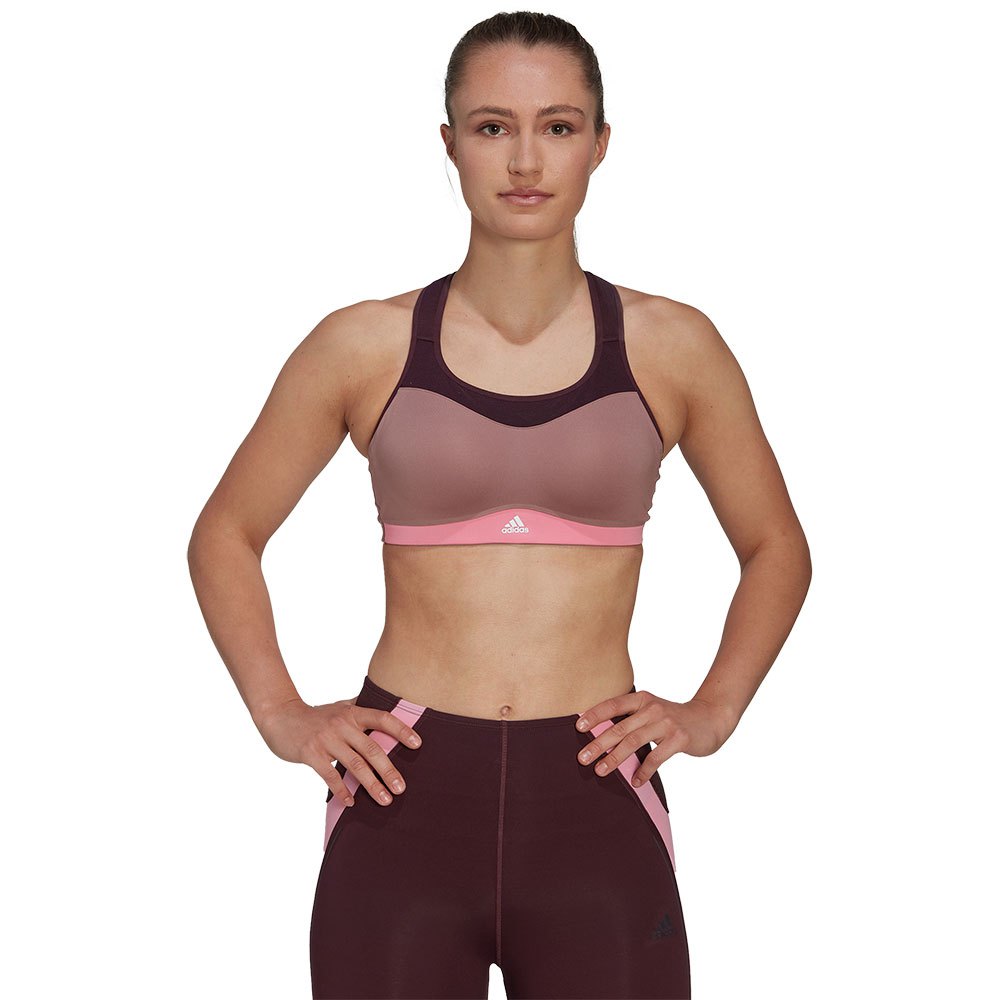 Adidas Tlrd Impact High-support Top Marron XS / AC Femme