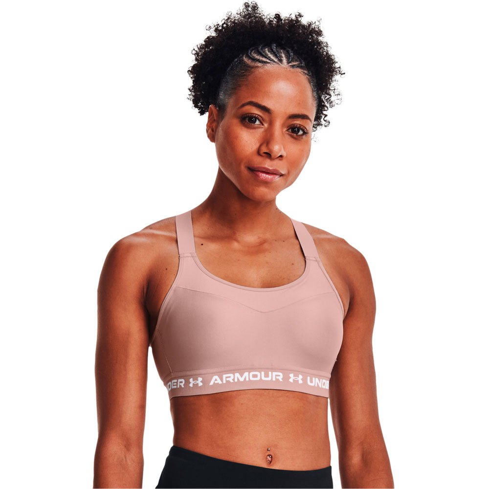 Under Armour Crossback Top High Support Rose 95 / C Femme