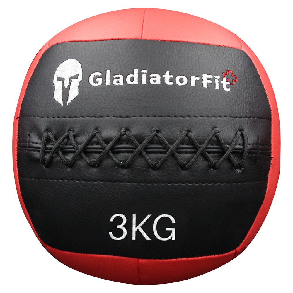 Gladiatorfit Ultra-resistant Wall Ball In Synthetic Leather 3 Kg Rouge 3 KG