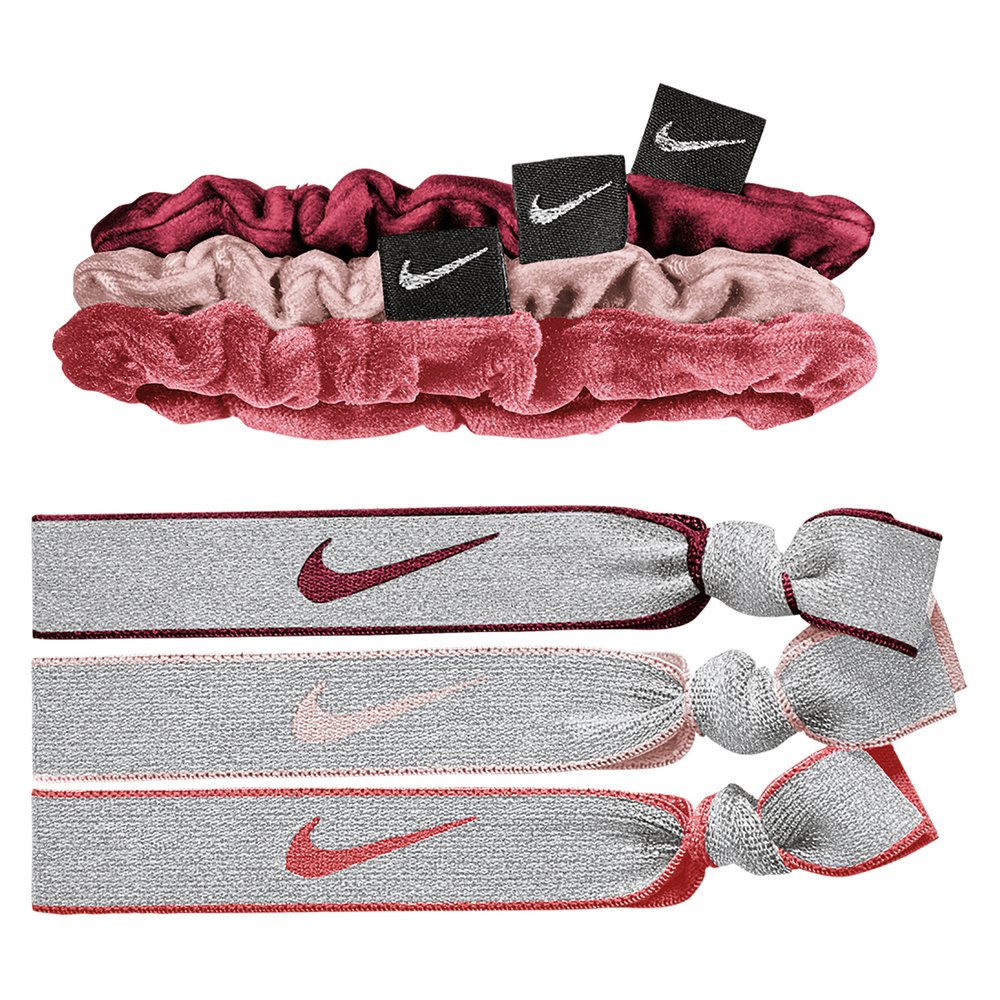 Nike Accessories Elastic 6 Pk Velvet With Pouch Headband Rose Homme