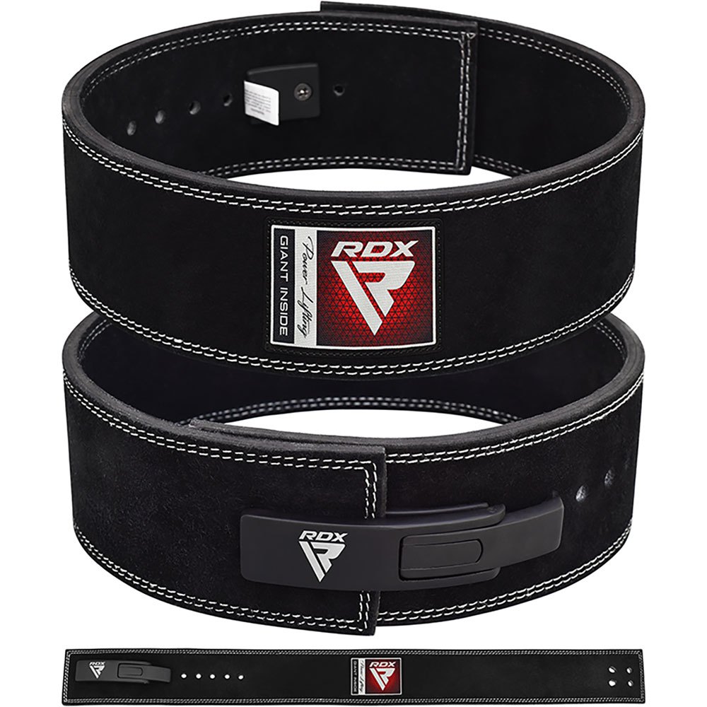 Rdx Sports Pro Liver Buckle Leather Weightlifting Belt Noir XL